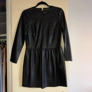 Zara mini leather dress